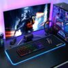 Tappetino Mouse Gaming XXL Illuminazione LED Effetti Luce RGB
