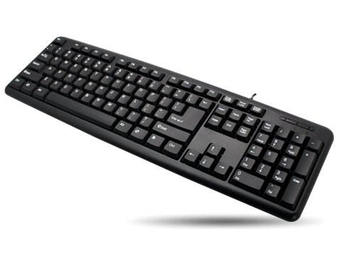 Tastiera PS2 104 tasti Layout Americano Nero