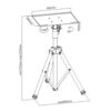 Treppiede Altezza Regolabile per Proiettore Laptop Notebook TV