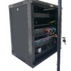 Armadio Rack 19'' a Muro 12 Unità P.450 mm Flat Pack Nero