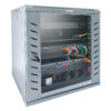 Armadio Rack 19'' a Muro 15 Unità P.450 mm Flat Pack Grigio