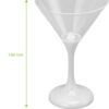 Confezione da 6 Bicchieri da Cocktail Martini con 6 Colorazioni LED