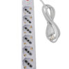 Presa Multipla a 6 Posti Italiana Bipasso/Schuko Spina 10A