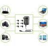 Alimentatore Universale Regolabile 18W AC/DC 3V-12V 1500 mA con 6 Spine DC Porta USB 1A