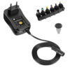 Alimentatore Universale Regolabile 18W AC/DC 3V-12V 1500 mA con 6 Spine DC Porta USB 1A