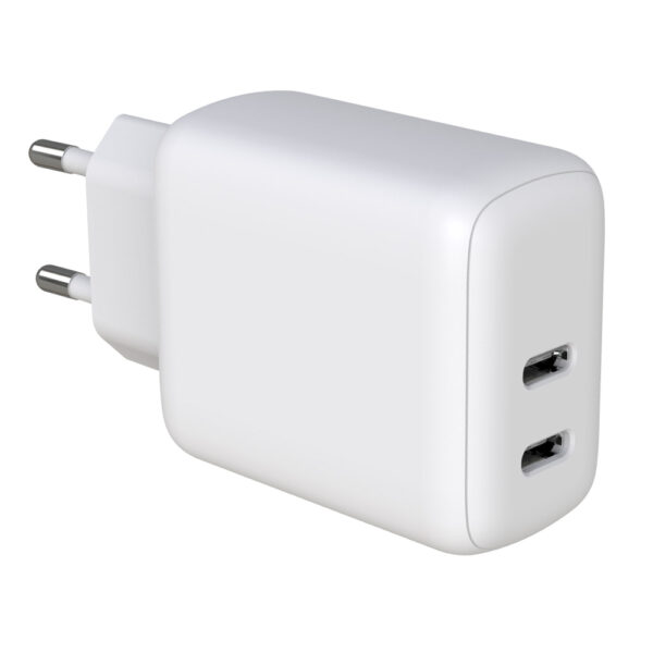 caricatore_alimentatore_2_porte_usb-c_da_muro_35w-techly-ipw-usb-2c35w-56190 Caricatore Alimentatore 2 porte USB-C™ da Muro 35W