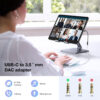 Cavo Adattatore Cuffie da USB-C™ a Jack Audio 3.5'' Chip DAC