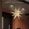 Stella di Natale LED 3D ø 56 cm Funzionamento a Batteria