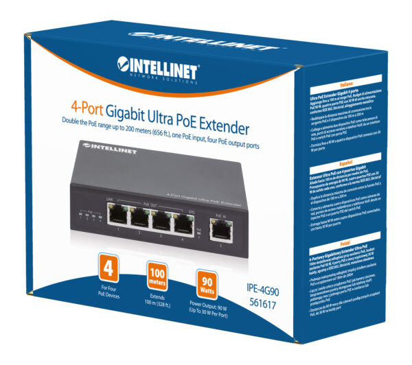 max_561617box Ultra PoE Extender Gigabit 4 porte