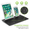 Mini Tastiera Wireless 78 Tasti a 2 Canali con Tasti di Scelta Rapida e Stand per Tablet