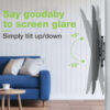 Staffa a Muro con Doppio Braccio per TV LCD 42-75'' Full-Motion